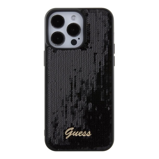 Apple iPhone 15 Pro Max Guess Sequin Script Logo futrola (Crna) - GUHCP15XPSFDGSK