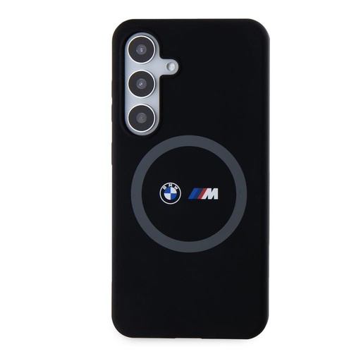 Samsung Galaxy S24 BMW M Printed Round MagSafe silikonski futrola (Crna) - BMHMS24S23SROK