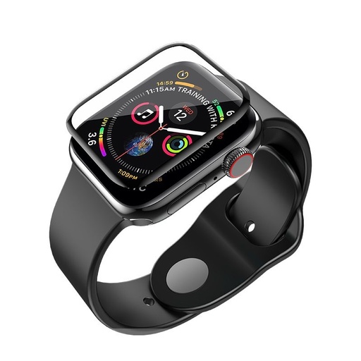 Apple Watch Series 1/2/3/4/5(42/44mm) zaštita zaslona staklo, crna