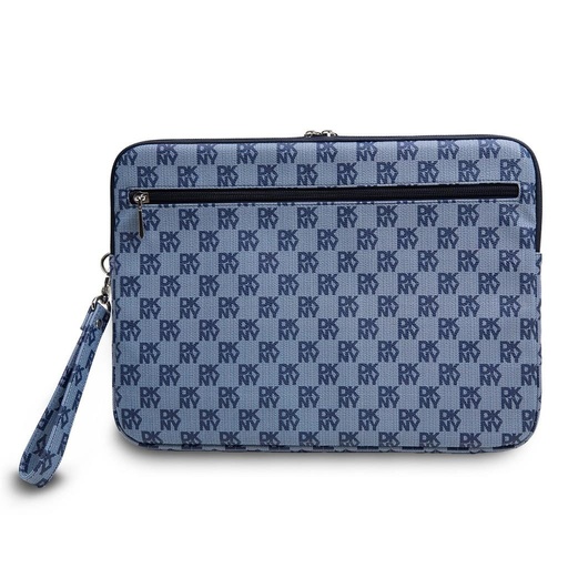DKNY PU Leather Checkered Pattern and Stripe Laptop futrola 13" - 14" (Plava) - DKCS14PVSHLB)