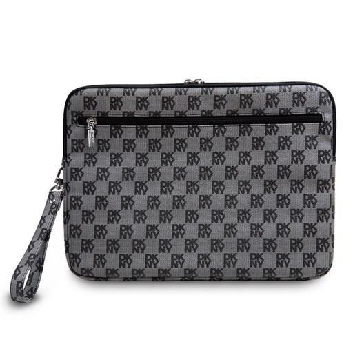 DKNY PU Leather Checkered Pattern and Stripe Laptop futrola 13" - 14" (Crna - DKCS14PVSHLK)
