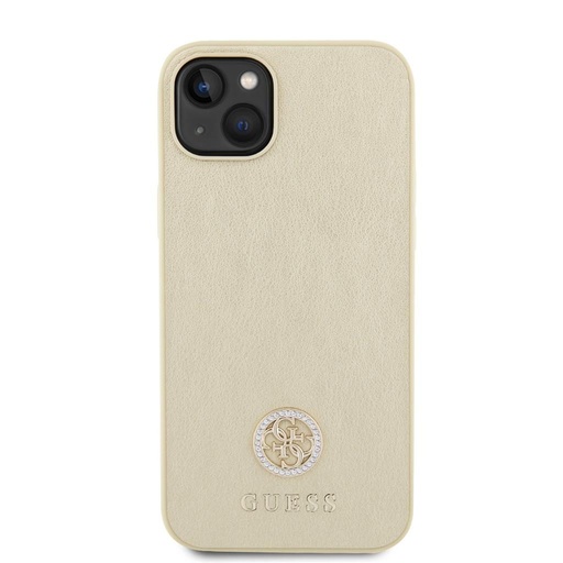 Apple iPhone 15 Guess PU 4G Strass Metal Logo futrola (Zlatna) - GUHCP15SPS4DGPD