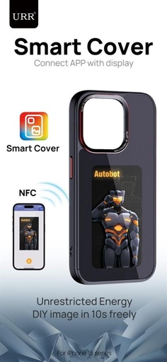 Apple iPhone 15 Pro Max NFC E-ink šaren DIY futrola za zaslon Bijela