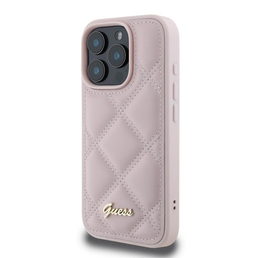 Apple iPhone 16 Pro Max Guess PU Leather Quilted futrola (Ružičasta) - GUHCP16XPSQSQSP