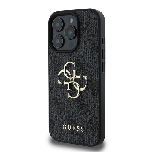 Apple iPhone 16 Pro Guess PU 4G Metal Logo futrola (Siva) - GUHCP16L4GMGGR