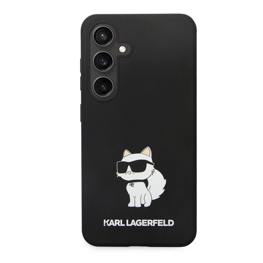 Samsung Galaxy S24 Crna Karl Lagerfeld Liquid Silicone Choupette NFT futrola (Crna) – KLHCS24SSNCHBCK