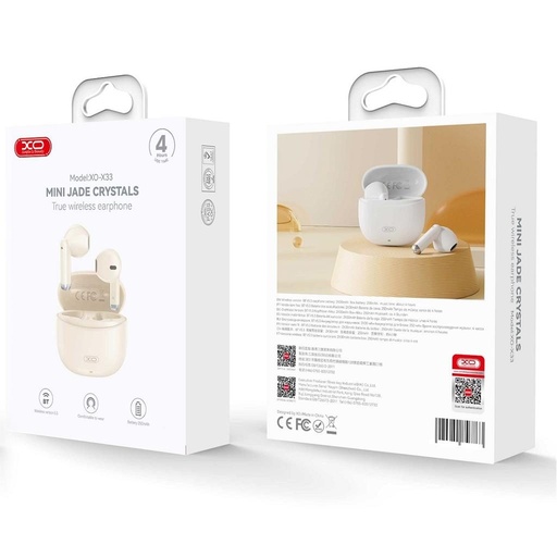 XO X33 bežični Bluetooth headset (Bež)