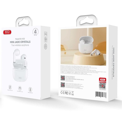 XO X33 bežični Bluetooth headset (Bijela)