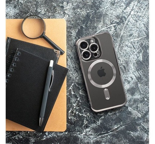 Apple iPhone 7 / iPhone 8 / iPhone SE 2020 / iPhone SE 2022 Color Chrome Magsafe zaštitna maskica (Srebrna)