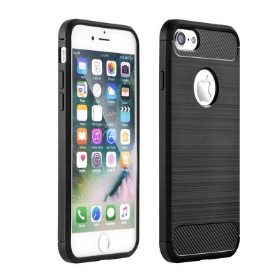 Apple iPhone 7 / iPhone 8 / iPhone SE 2020 / iPhone SE 2022 forcell carbon zaštitna maskica (Crna)