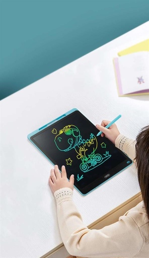 XO V02 LCD ploča za pisanje 16" (Plava) – osjetljiv na pritisak zaslon, s gumbom za brisanje