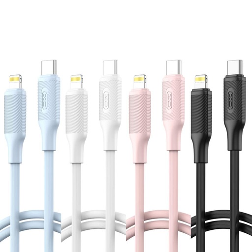 XO NB-Q265A USB-C–Lightning podatkovni kabel (Bijela) – Minimalist Series, 27W