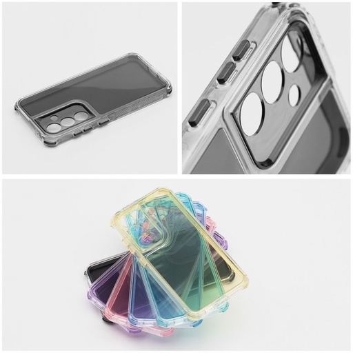 Samsung Galaxy S25 Matrix Proziran silikonski zaštitna maskica (Crna)