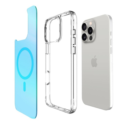 Apple iPhone 16 Pro TOKO Pure rainbow magsafe zaštitna maskica (Plava)