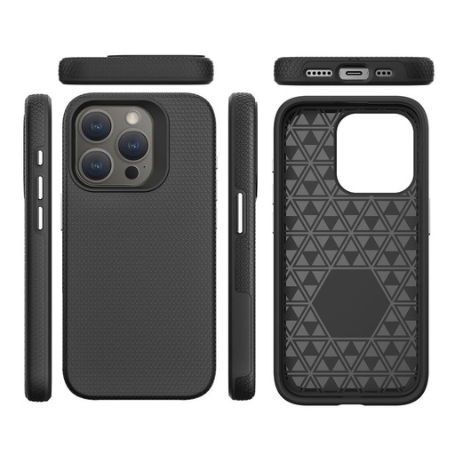 Apple iPhone 15 Pro TOKO Triangle zaštitna maskica (Crna)