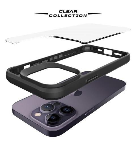 Apple iPhone 14 Pro TOKO Combat X Mode zaštitna maskica (Crna)