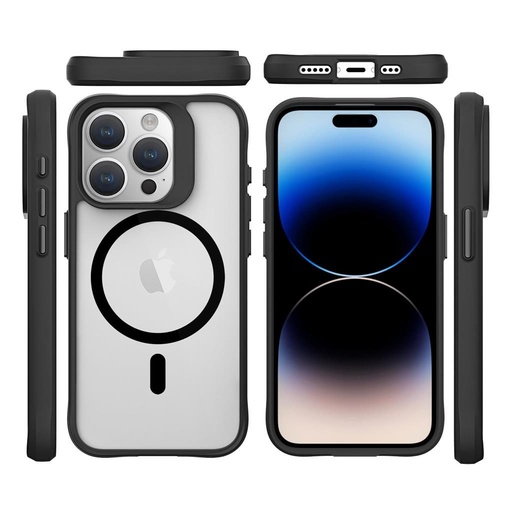 Apple iPhone 15 Pro TOKO Combat X Mode magsafe zaštitna maskica (Crna)