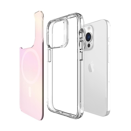 Apple iPhone 15 Pro Max TOKO Pure rainbow magsafe zaštitna maskica (Ružičasta)