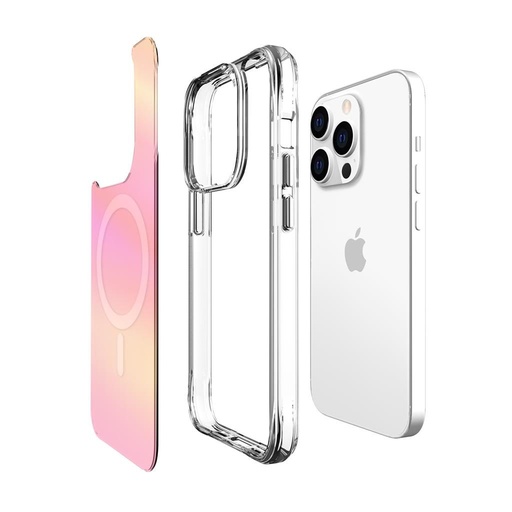 Apple iPhone 14 Pro Max TOKO Pure rainbow magsafe zaštitna maskica (Ružičasta)