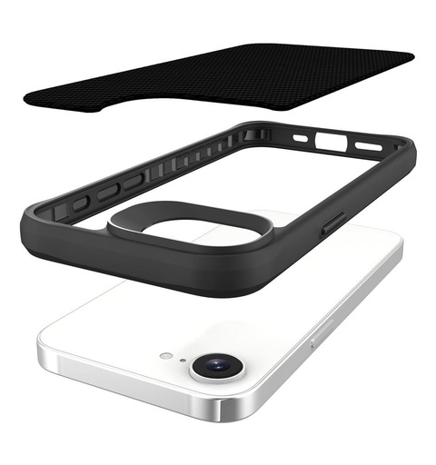 Apple iPhone 16e TOKO Carbon fiber zaštitna maskica (Crna)