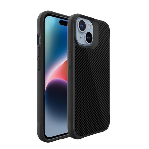 Apple iPhone 15 TOKO Carbon fiber zaštitna maskica (Crna)
