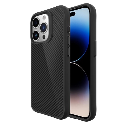Apple iPhone 15 Pro TOKO Carbon fiber zaštitna maskica (Crna)