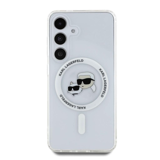 Samsung Galaxy S25 Karl Lagerfeld IML K&CH Heads MagSafe futrola (Proziran) – KLHMS25SHLSKCH