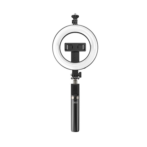 XO SS12 Bluetooth štap za selfie (Crna) – ugrađen svjetlo, tripod funkcija, 95 cm, GoPro i drugi s uređajima kompatibilan