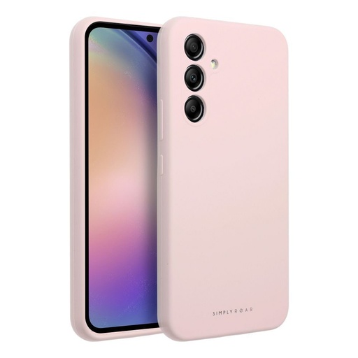 Samsung Galaxy A36 5G crna bijela zaštitna maskica (Ružičasta)