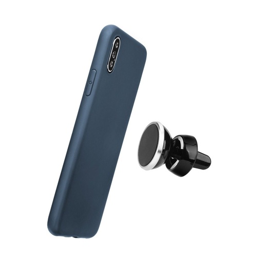 Samsung Galaxy S25 liquid silicone magnetski auto držač kompatibilan zaštitna maskica (Plava)