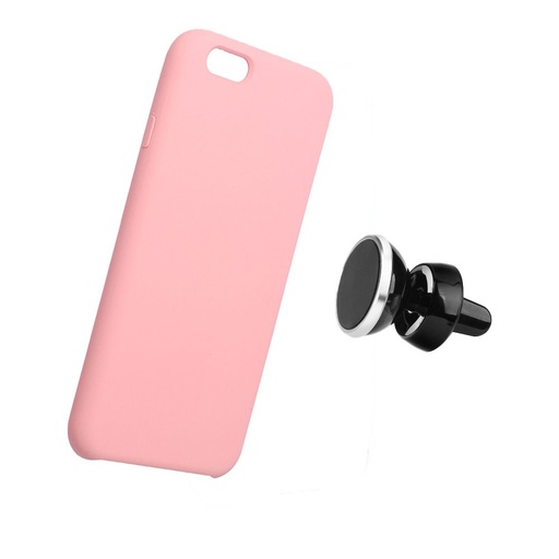 Samsung Galaxy A36 5G liquid silicone magnetski auto držač kompatibilan zaštitna maskica (Ružičasta)