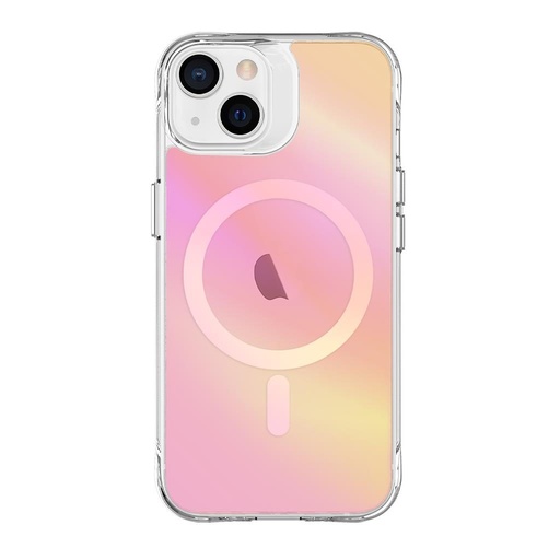 Apple iPhone 14 / iPhone 13 TOKO Pure rainbow magsafe zaštitna maskica (Ružičasta)