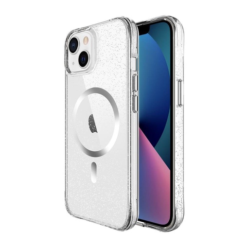Apple iPhone 14 / iPhone 13 TOKO Pure Glitter MagSafe zaštitna maskica (Srebrna)
