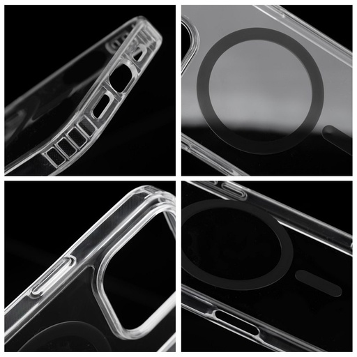 Apple iPhone 17 Pro Max Drop Glue Colorful Ring MagSafe zaštitna maskica (Crna)