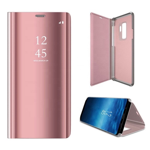 Samsung Galaxy A20e Proziran view preklopna futrola (Ružičasta)