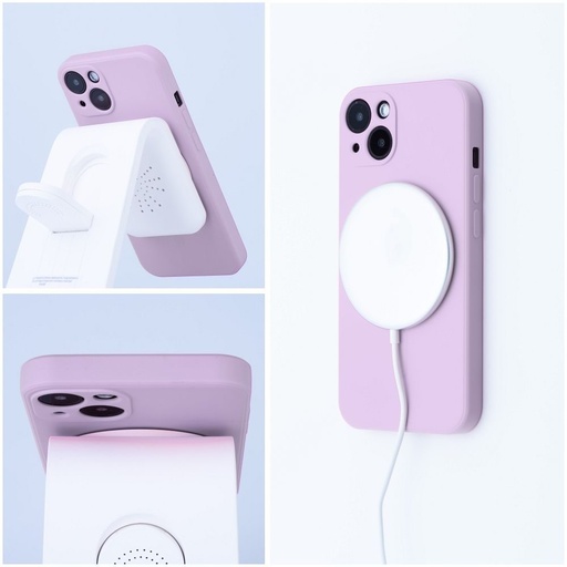 Apple iPhone 17 Silicone mag cover magsafe zaštitna maskica (Ružičasta)