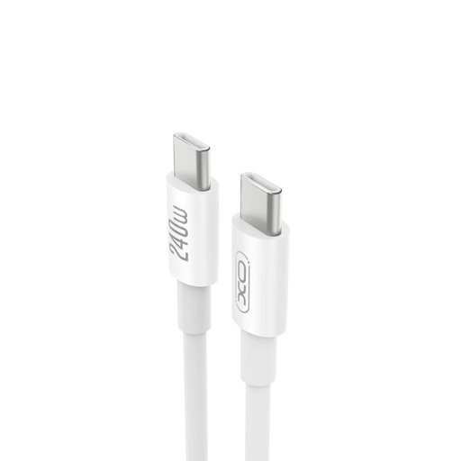 XO NB-Q298 USB-C – USB-C kabel (Bijela) - 240W