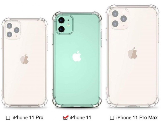 Apple iPhone 11 anti shock 0,5 mm otporan na udarce zaštitna maskica (Proziran)