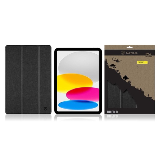 Apple iPad 10.9 2022 / iPad 11 2025 Tactial Tri Fold tablet futrola (Crna)