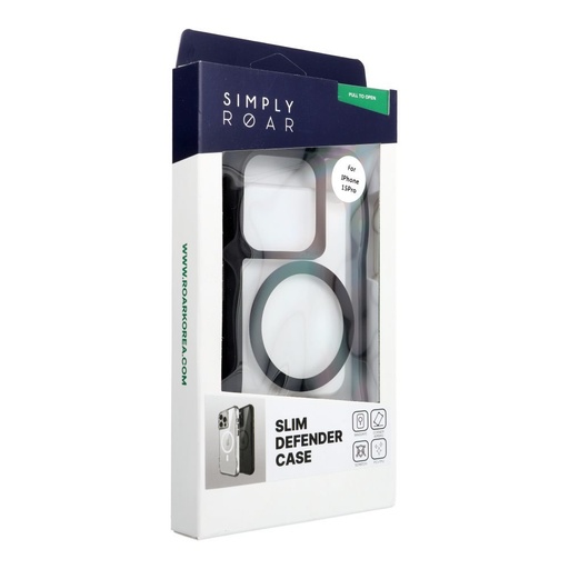 Apple iPhone 15 Pro ROAR Slim Defender MagSafe zaštitna maskica (Crna)