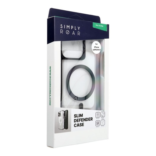 Apple iPhone 16 Pro Max ROAR Slim Defender MagSafe zaštitna maskica (Crna)