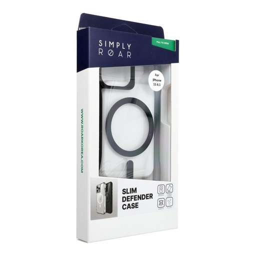 Apple iPhone 15 ROAR Slim Defender MagSafe zaštitna maskica (Crna)