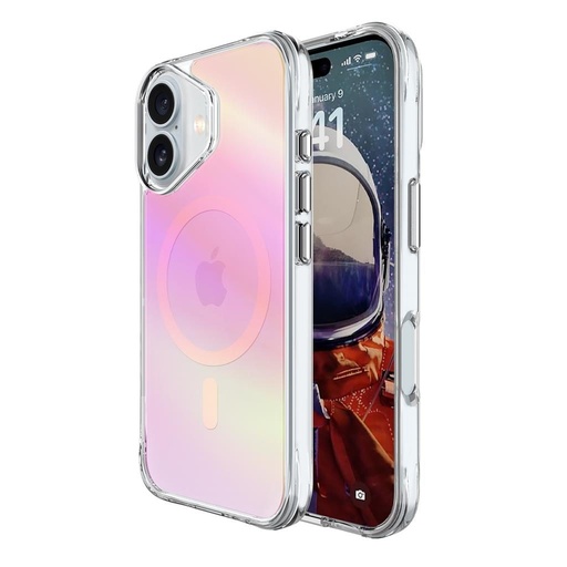 Apple iPhone 17 TOKO Pure rainbow magsafe zaštitna maskica (Ružičasta)
