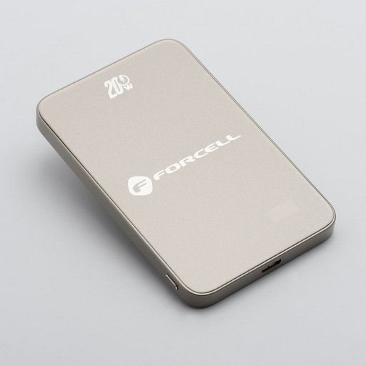 Forcell F-Energy SuperSlim F5K8 MagSafe power bank 15W 5000 mAh (Siva)