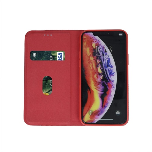 Huawei P40 Lite Smart Senso preklopna futrola (Crvena)