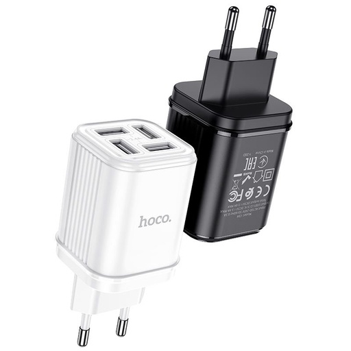 Hoco C84A mrežni punjač (4 USB port), 5V 3,4A, crna