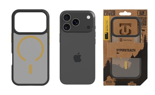 Apple iPhone 17 Pro Tactical MagForce Hyperstealth 2.0 zaštitna maskica (Crna - Žuta)