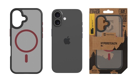 Apple iPhone 17 Tactical MagForce Hyperstealth 2.0 zaštitna maskica (Crna - Crvena)