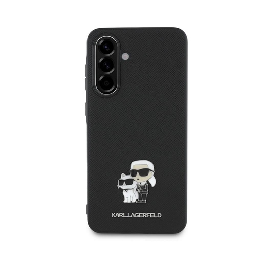 Karl Lagerfeld PU Saffiano Metal Karl and Choupette futrola Samsung Galaxy A36 (Crna) - KLHCSA36PSAKCMPK