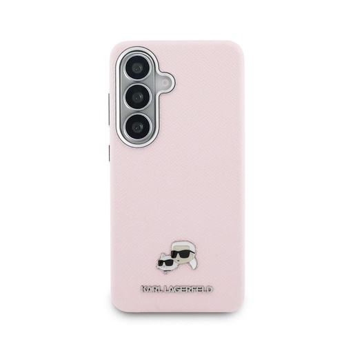 Karl Lagerfeld Grained PU Leather K&CH Heads Magnetic futrola Samsung Galaxy S26 (Ružičasta) - KLHMS26S6PFKCLP